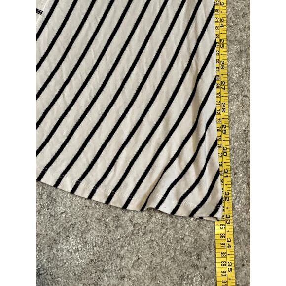 Zara Trafaluc Size S Short Sleeve Dress Breton Stripe Black White Nautical Comfy - Picture 5 of 7